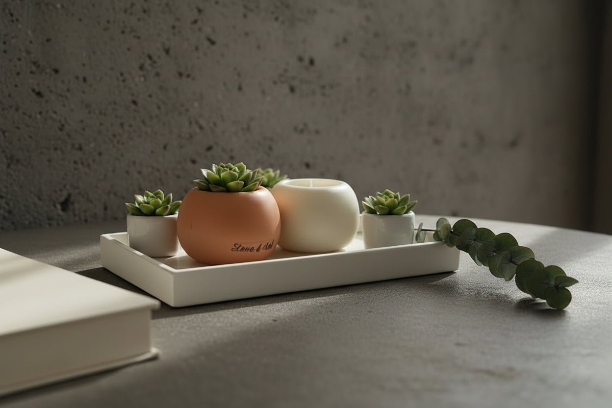Porcelain Fate - Succulent & Vessel