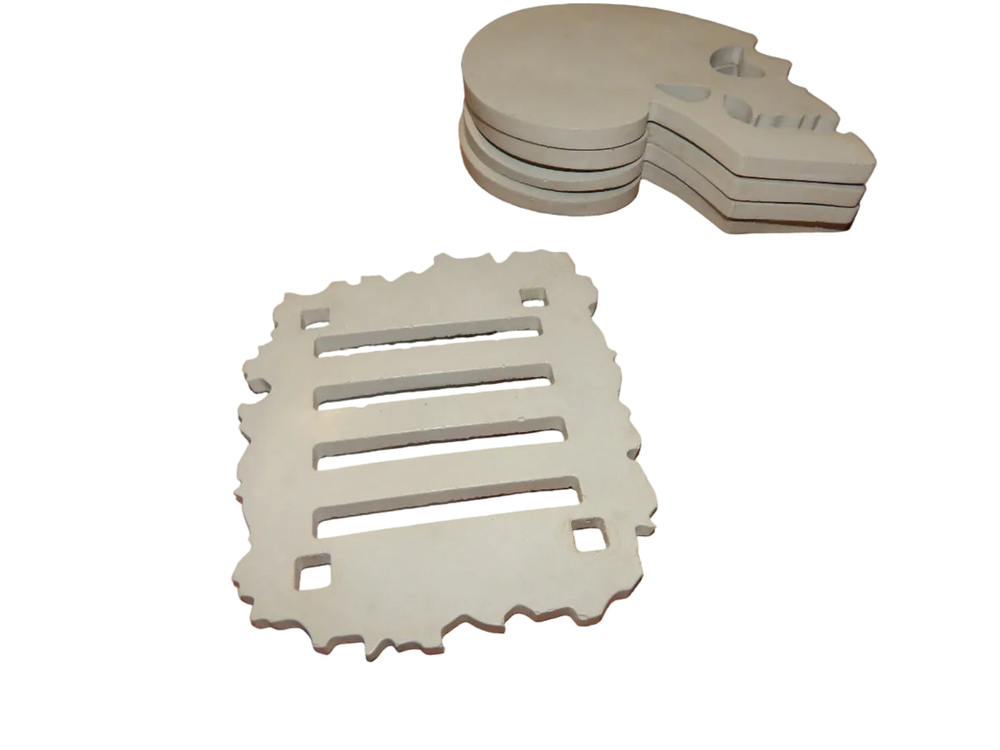 Large Skull Coaster Set