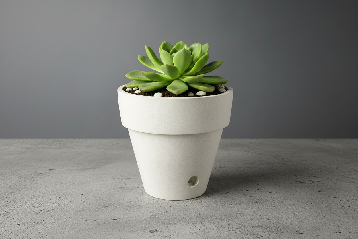 Sequoia Mist - Small Planter & Succulent