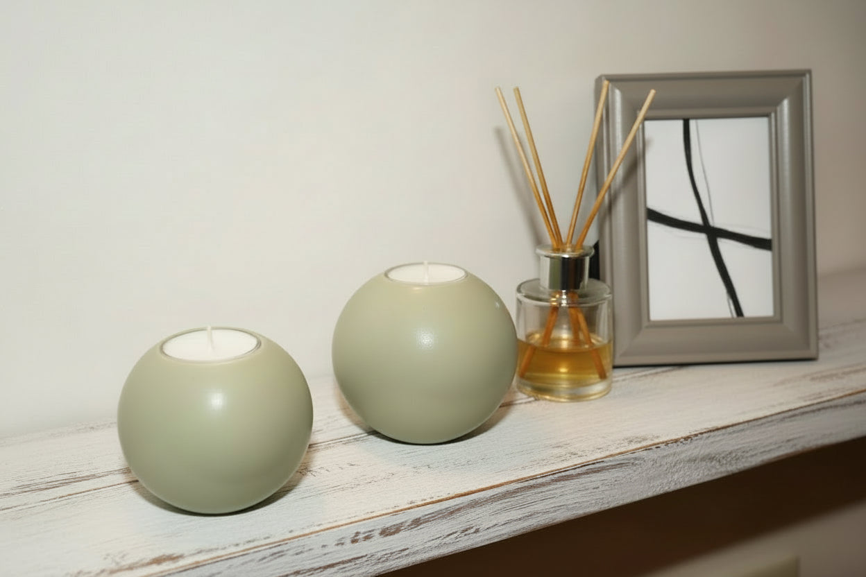 Sphere Tea Light Holder (Set of 2)